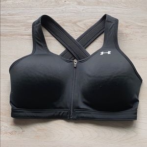 UA Zip Front Sports Bra
